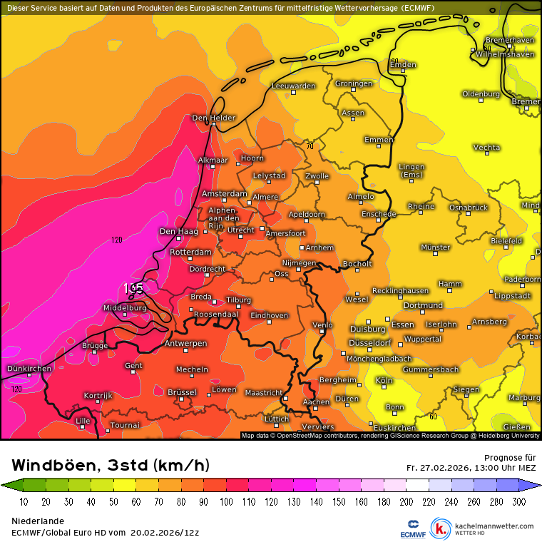 Paar dagen terug werd er nog een storm berekend.