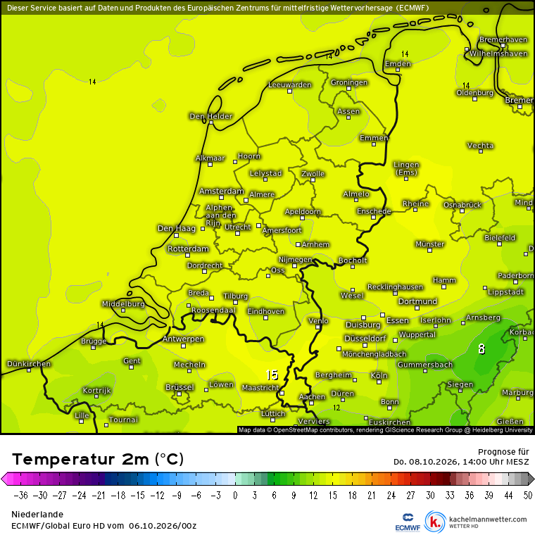 Vanaf donderdag koelere temperaturen